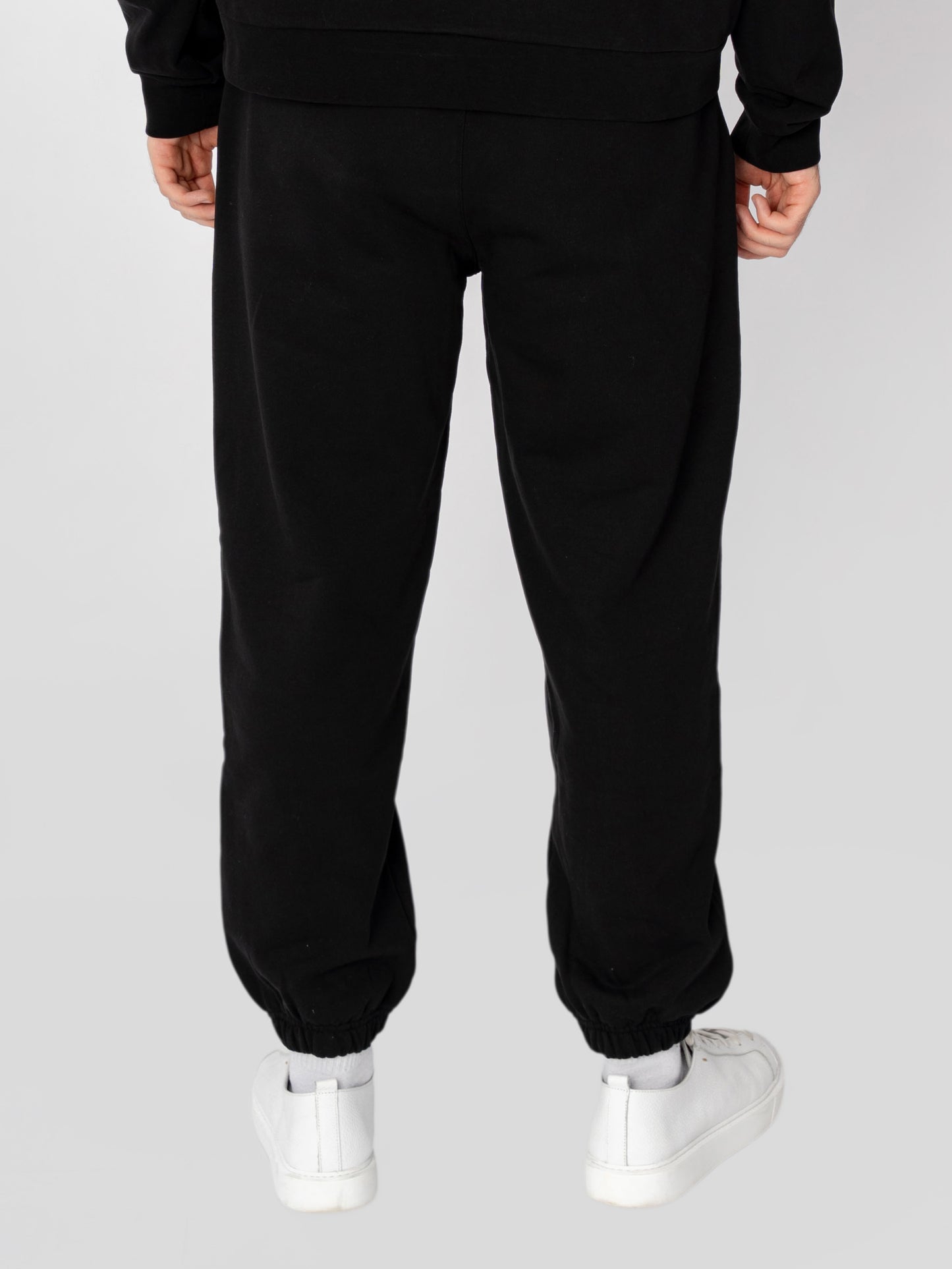 Unisex Oversize Siyah Basic Eşofman Altı