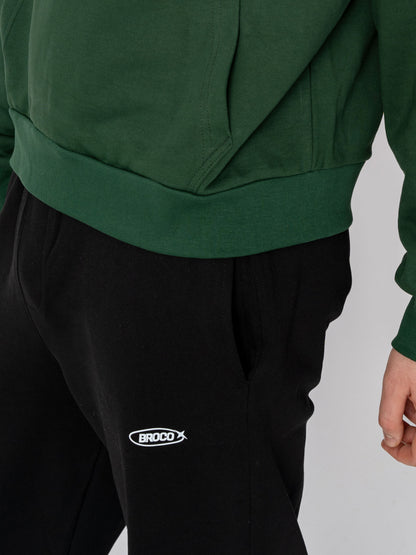 Unisex Oversize Siyah Basic Eşofman Altı