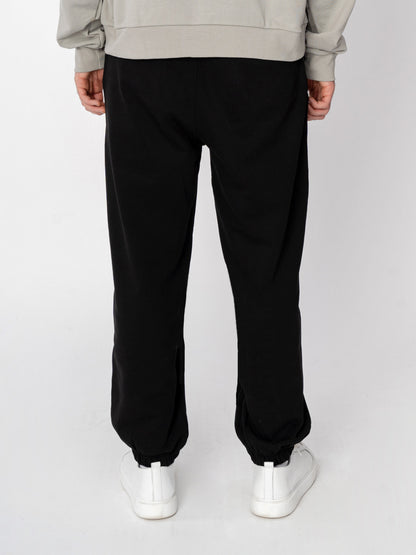 Unisex Oversize Siyah Basic Eşofman Altı