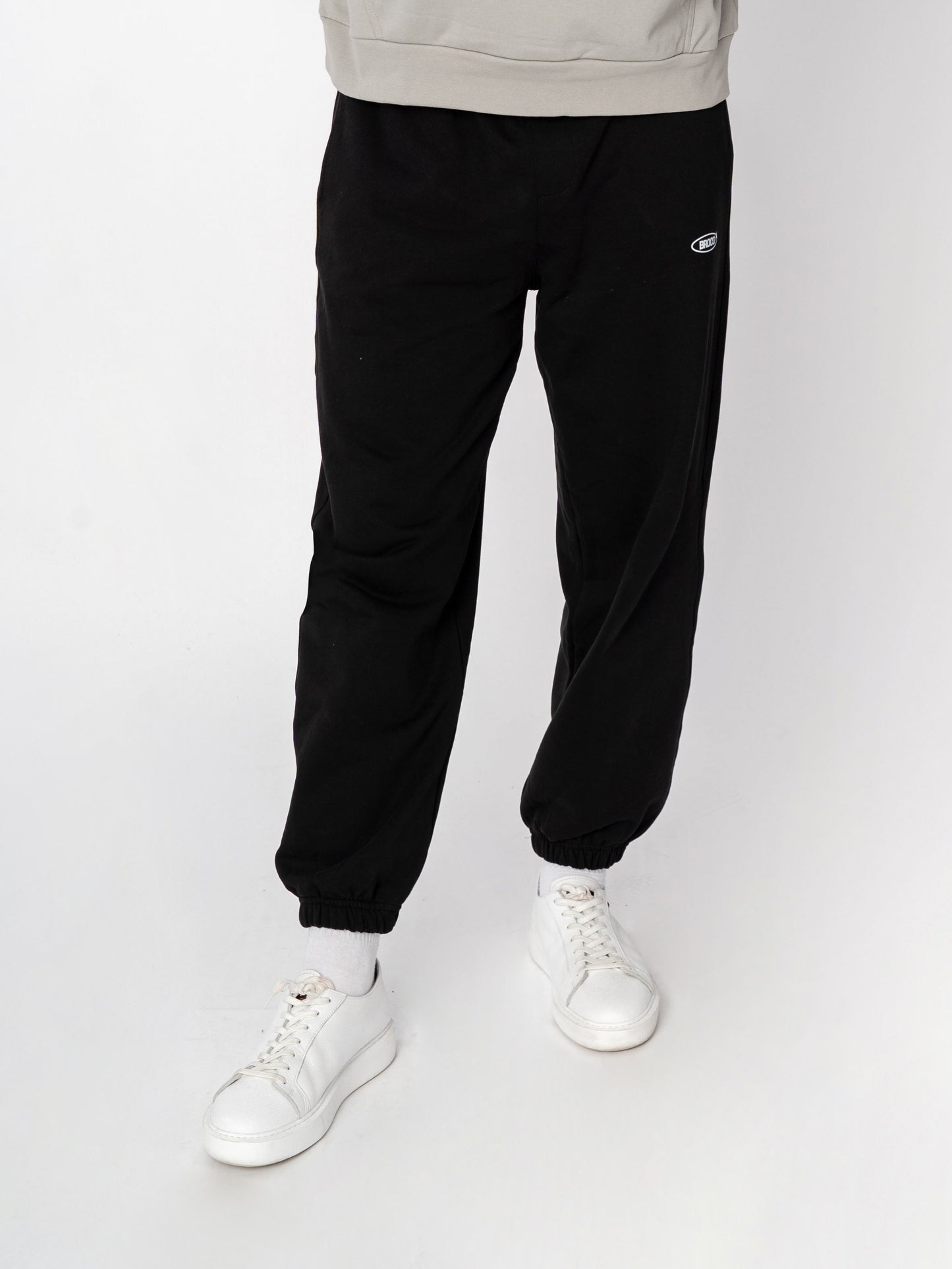 Unisex Oversize Siyah Basic Eşofman Altı