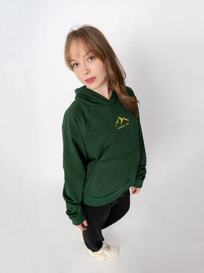 Unisex Oversize Yeşil Baskılı Anatolian Soul Sweatshirt