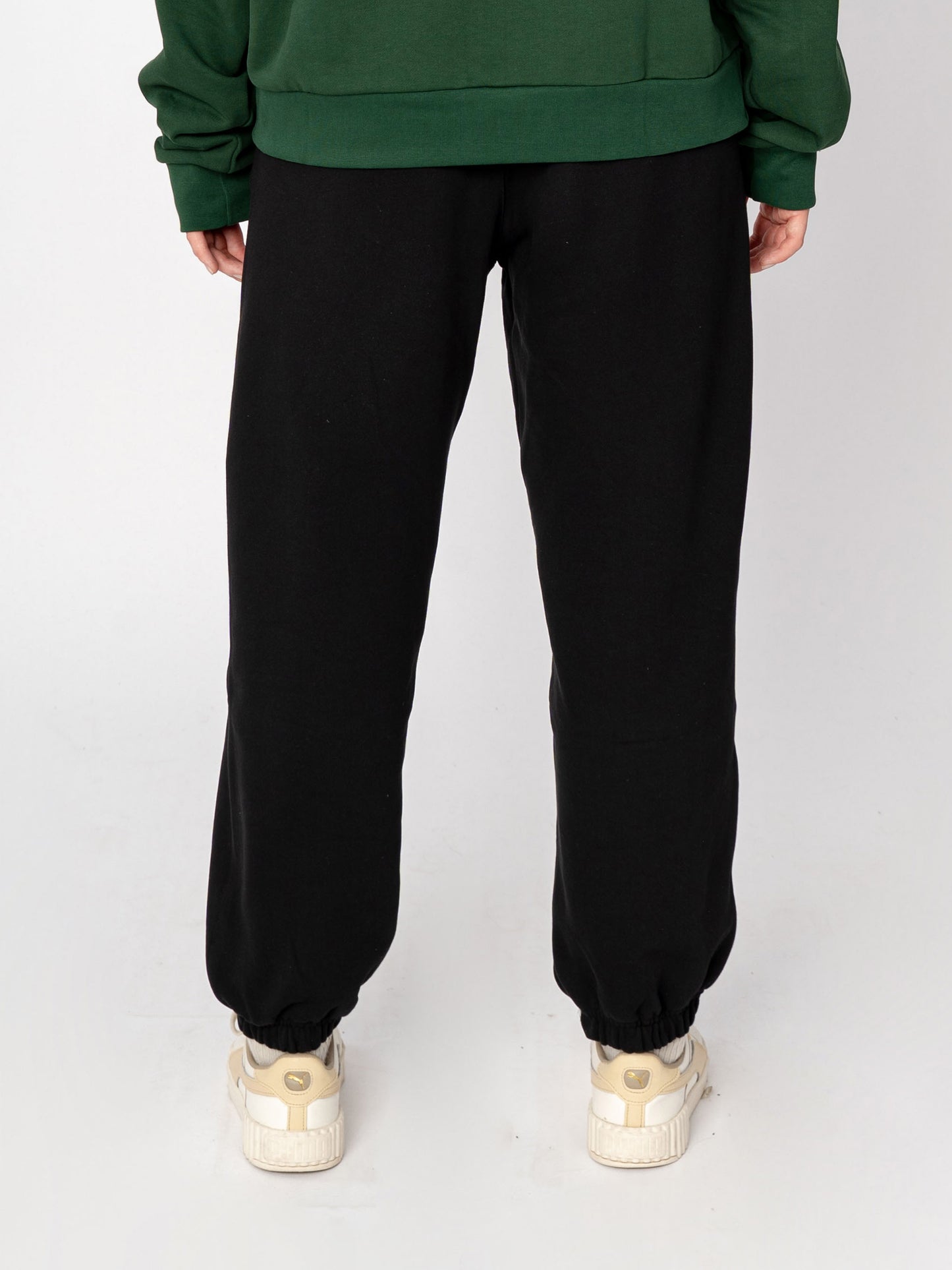 Unisex Oversize Siyah Basic Eşofman Altı