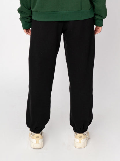 Unisex Oversize Siyah Basic Eşofman Altı