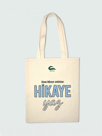 Bez Çanta Baskılı "Hikaye yaz"