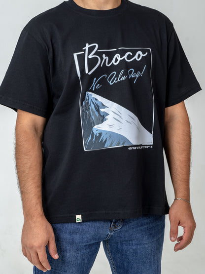 Unisex Oversize Siyah Uludağ T-shirt
