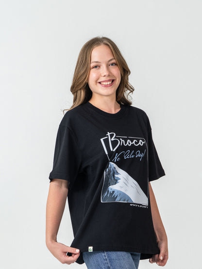 Unisex Oversize Siyah Uludağ T-shirt