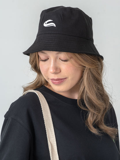 Unisex Siyah Basic Kova Şapka